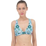 Flower Classic Banded Bikini Top