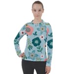 Flower Women s Pique Long Sleeve Tee