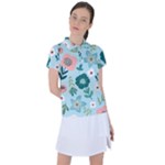 Flower Women s Polo Tee