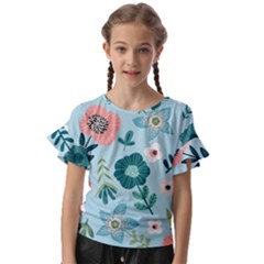 Kids  Cut Out Flutter Sleeves 