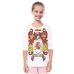 Zabaeleche Coat of Arm Kids  Quarter Sleeve Raglan Tee