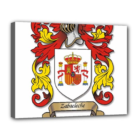 Zabaeleche Coat of Arm Canvas 14  x 11  (Stretched) from ArtsNow.com