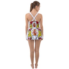 Ruffle Top Dress Swimsuit 