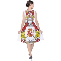 V-Neck Midi Sleeveless Dress  