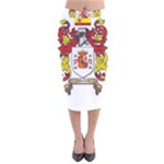 Zabaeleche Coat of Arm Velvet Midi Pencil Skirt
