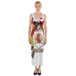 Zabaeleche Coat of Arm Fitted Maxi Dress