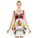 Zabaeleche Coat of Arm V-Neck Sleeveless Dress