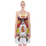 Zabaeleche Coat of Arm Spaghetti Strap Velvet Dress