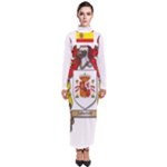 Zabaeleche Coat of Arm Turtleneck Maxi Dress