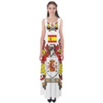 Zabaeleche Coat of Arm Empire Waist Maxi Dress