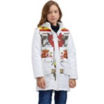 Zabaeleche Coat of Arm Kid s Hooded Longline Puffer Jacket