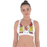 Zabaeleche Coat of Arm Cross String Back Sports Bra