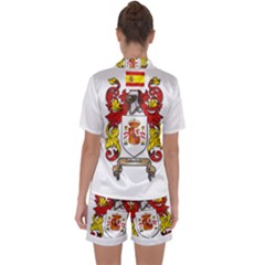 Satin Short Sleeve Pajamas Set 