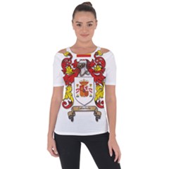 Shoulder Cut Out Short Sleeve Top 