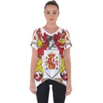 Zabaeleche Coat of Arm Cut Out Side Drop Tee