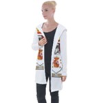 Zabaeleche Coat of Arm Longline Hooded Cardigan