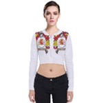 Zabaeleche Coat of Arm Long Sleeve Zip Up Bomber Jacket