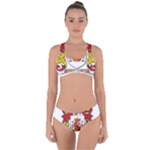 Zabaeleche Coat of Arm Criss Cross Bikini Set