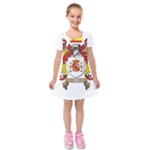 Zabaeleche Coat of Arm Kids  Short Sleeve Velvet Dress