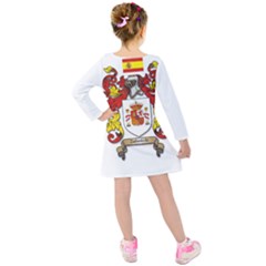 Kids  Long Sleeve Velvet Dress 