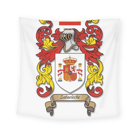 Zabaeleche Coat of Arm Square Tapestry (Small) from ArtsNow.com