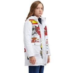 Kids  Hooded Longline Puffer Jacket 