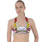 Zabaeleche Coat of Arm Criss Cross Racerback Sports Bra