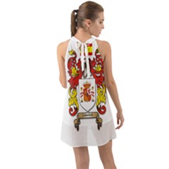 Halter Tie Back Chiffon Dress 