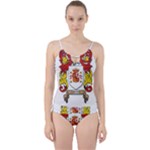Zabaeleche Coat of Arm Cut Out Top Tankini Set