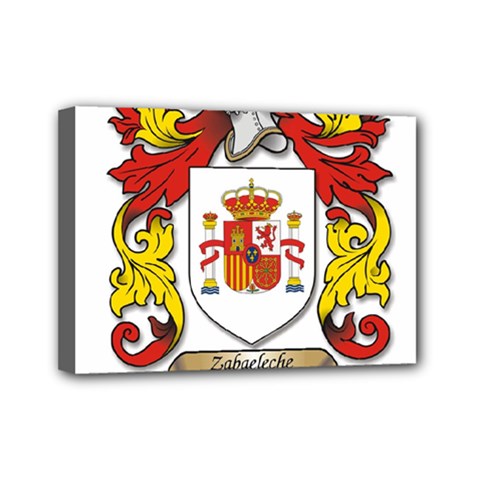 Zabaeleche Coat of Arm Mini Canvas 7  x 5  (Stretched) from ArtsNow.com