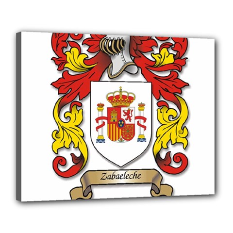Zabaeleche Coat of Arm Canvas 20  x 16  (Stretched) from ArtsNow.com