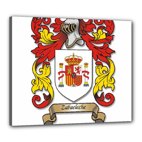 Zabaeleche Coat of Arm Canvas 24  x 20  (Stretched) from ArtsNow.com