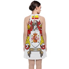 Velvet Halter Neckline Dress  