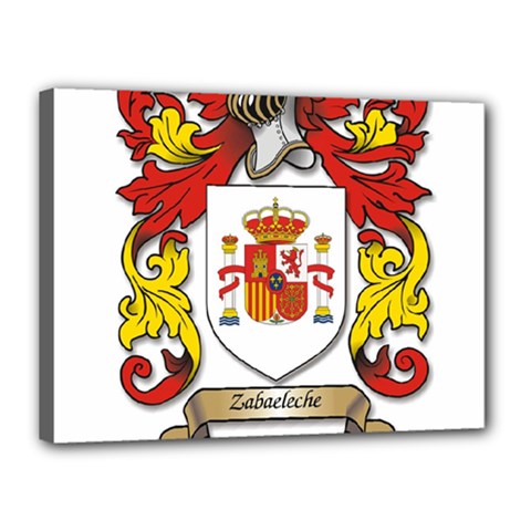 Zabaeleche Coat of Arm Canvas 16  x 12  (Stretched) from ArtsNow.com