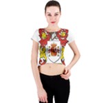 Zabaeleche Coat of Arm Crew Neck Crop Top