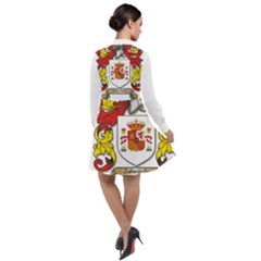Long Sleeve Chiffon Shirt Dress 