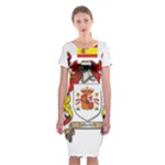 Zabaeleche Coat of Arm Classic Short Sleeve Midi Dress