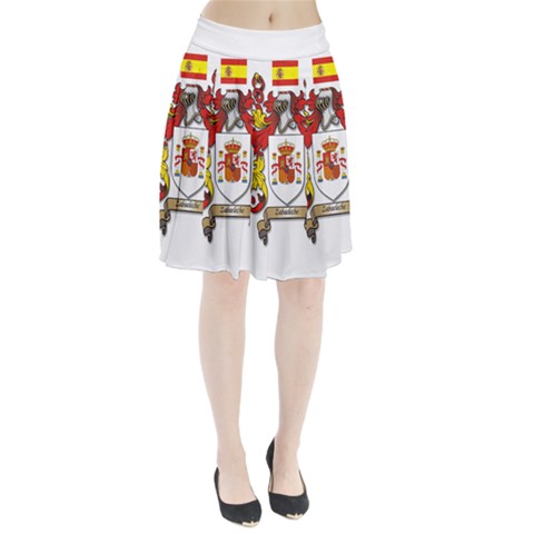 Zabaeleche Coat of Arm Pleated Skirt from ArtsNow.com