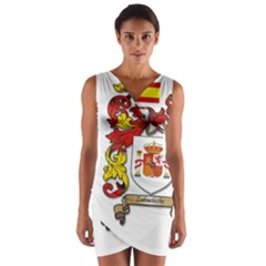 Wrap Front Bodycon Dress 
