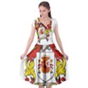 Cap Sleeve Wrap Front Dress 
