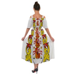 Shoulder Straps Boho Maxi Dress  
