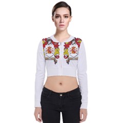 Long Sleeve Zip Up Bomber Jacket 
