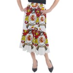 Zabaeleche Coat of Arm Midi Mermaid Skirt