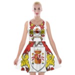 Zabaeleche Coat of Arm Velvet Skater Dress