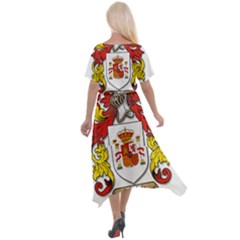 Cross Front Sharkbite Hem Maxi Dress 