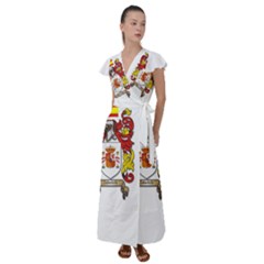 Flutter Sleeve Maxi Dress 