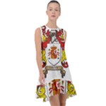 Zabaeleche Coat of Arm Frill Swing Dress