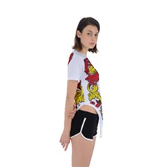Asymmetrical Short Sleeve Sports T-Shirt 