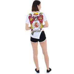 Asymmetrical Short Sleeve Sports T-Shirt 