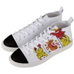 Zabaeleche Coat of Arm Men s Mid-Top Canvas Sneakers